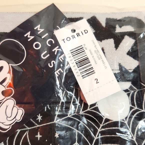 ❤️NWT VINTAGE TORRID DISNEY MICKEY MOUSE SPIDER WEB HALLOWEEN CHEEKY PANTY - Picture 4 of 14